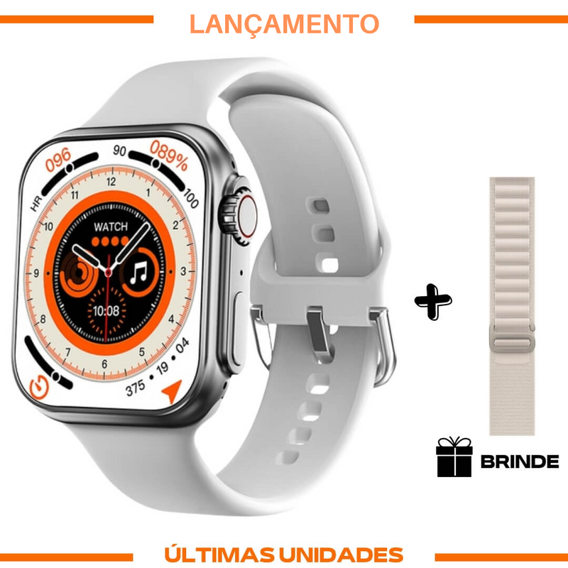 Smartwatch - Serie 8 Ultra + Pulseira Extra - LANÇAMENTO 2023 - FRETE GRÁTIS