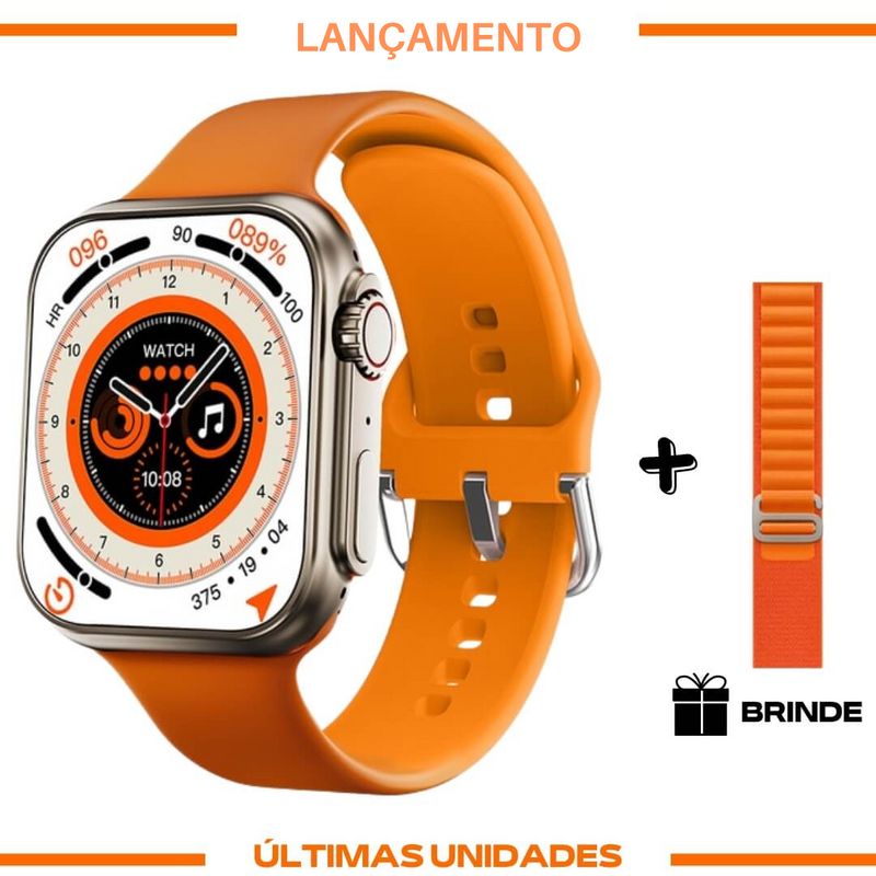 Smartwatch - Serie 8 Ultra + Pulseira Extra - LANÇAMENTO 2023 - FRETE GRÁTIS